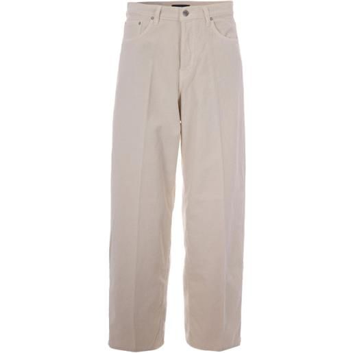 Haikure jeans bethany a gamba ampia - bianco