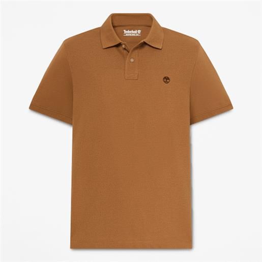 Timberland - polo a maniche corte oyster river regular da uomo in giallo scuro, uomo, giallo, taglia: 3xl