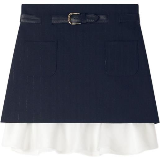 SANDRO camicia gessata con ruches - nero