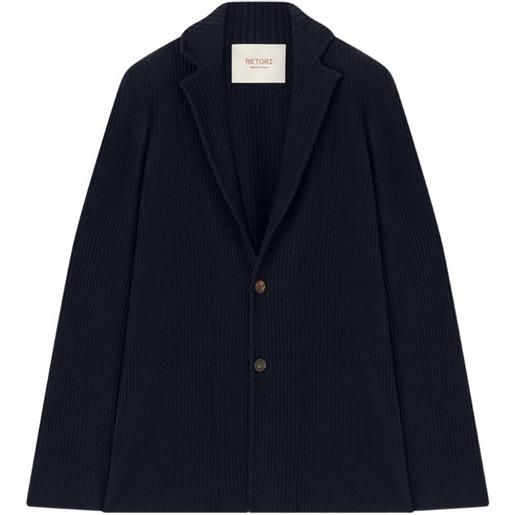 RETORI knitted blazer - blu