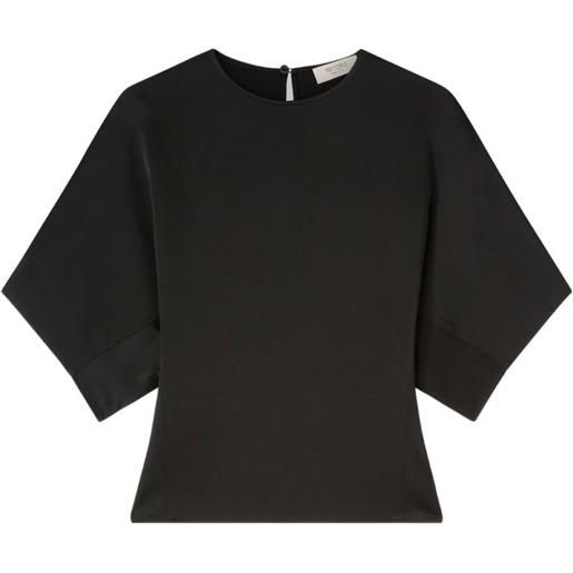 RETORI blusa in raso - nero