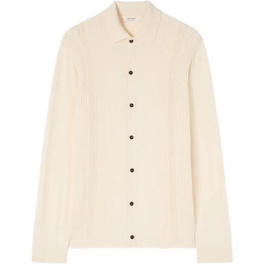 RETORI camicia con bottoni - toni neutri