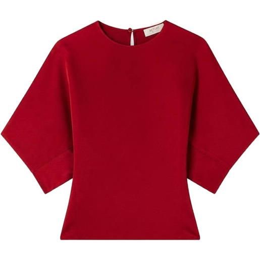 RETORI blusa in raso - rosso