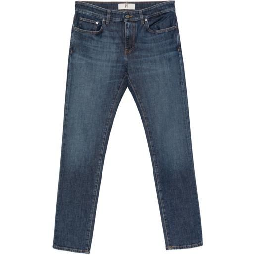 PT Torino jeans con applicazione logo - blu