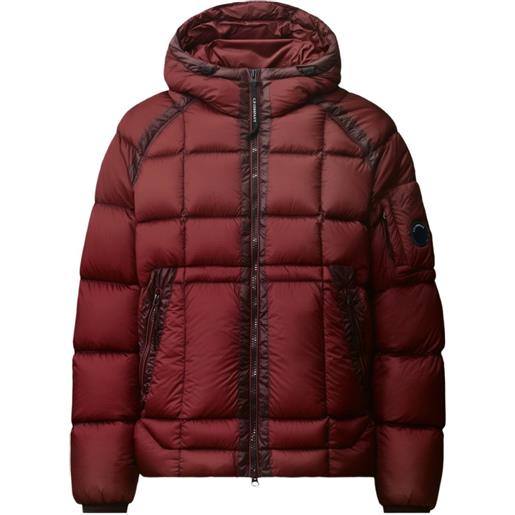 C.P. Company piumino trapuntato con cappuccio - rosso