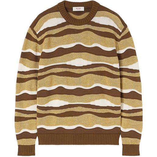 RETORI maglione con effetto jacquard - marrone