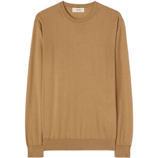 RETORI t-shirt girocollo a maniche lunghe - marrone
