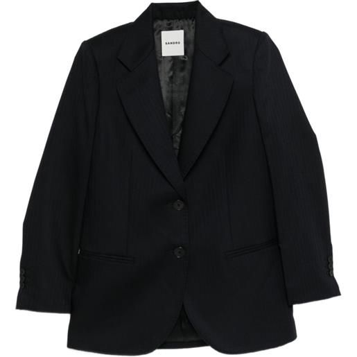 SANDRO blazer a righe - blu