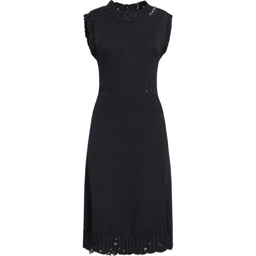 Marni abito con effetto vissuto - nero