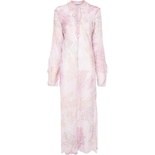 Acne Studios abito con stampa - rosa