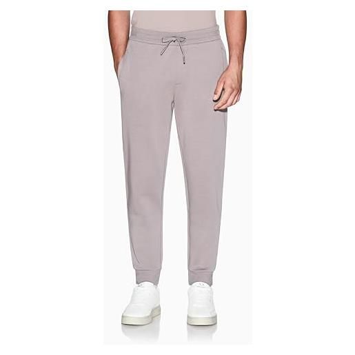 Armani Exchange pantaloni da uomo a maniche lunghe, con coulisse, per monogram, marrone chiaro, xl
