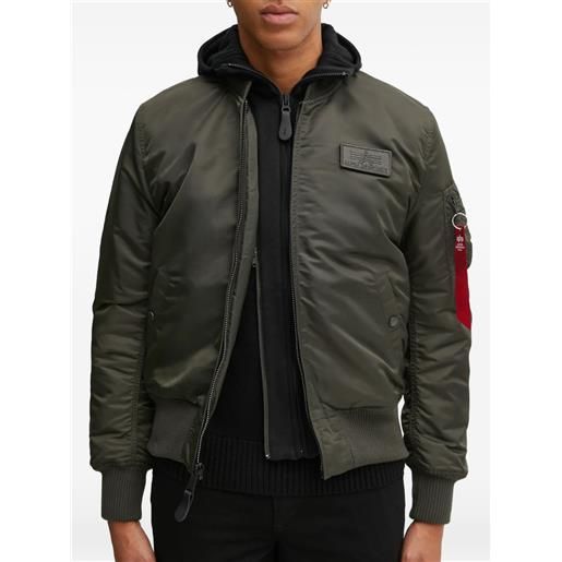 Alpha Industries bomber con cappuccio - verde