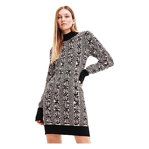 Desigual vest_francesca-lacroix abito donna, nero, m
