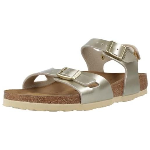 Birkenstock rio sandalo oro da bambina 1029540