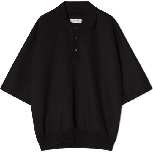 Lanvin polo a maniche corte - nero