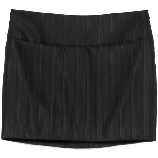 DONDUP minigonna gessata - nero