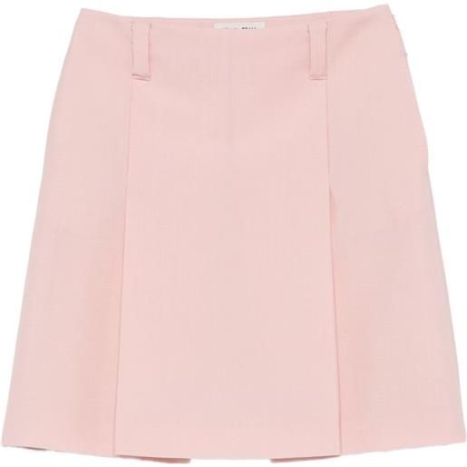 Miu Miu minigonna con logo - rosa