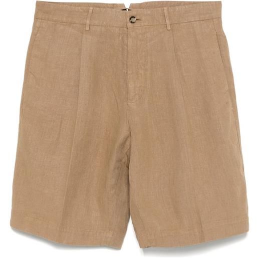 Dell'oglio shorts in lino - marrone