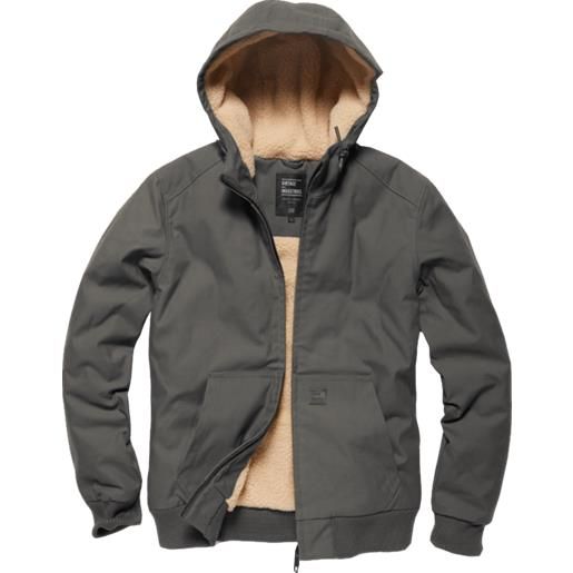 Vintage Industries datton giacca invernale, grigia, 