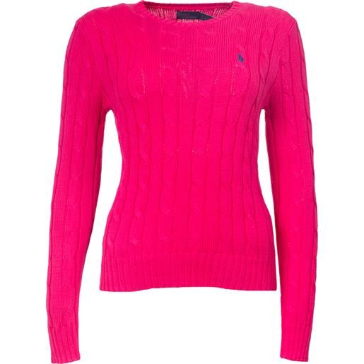 POLO RALPH LAUREN maglia girocollo POLO RALPH LAUREN 508 fuxsia donna