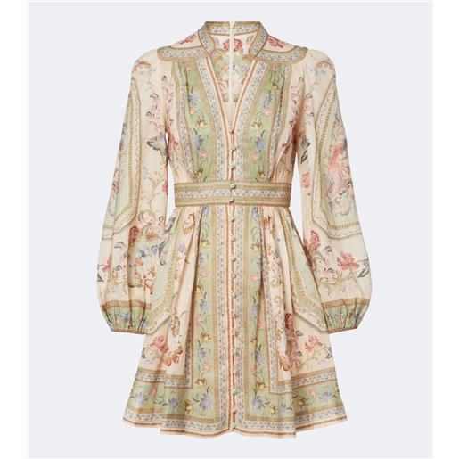Zimmermann abito corto roselight in lino