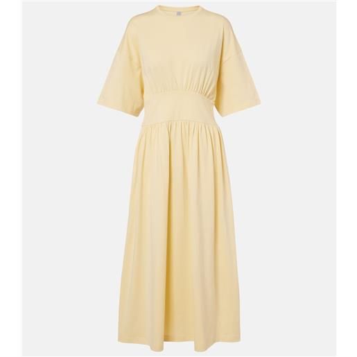 Toteme abito midi in jersey di cotone
