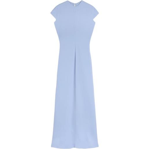 Jil Sander abito in raso con cut-out - blu