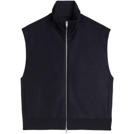 Jil Sander gilet imbottito - blu