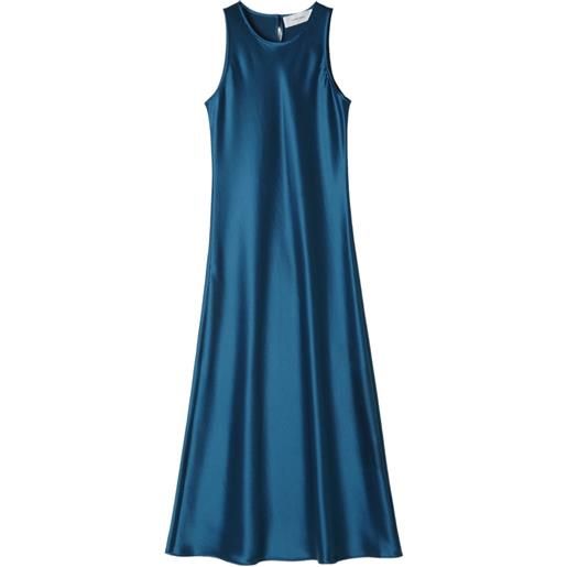 IVORY PARIS abito lungo smanicato - blu