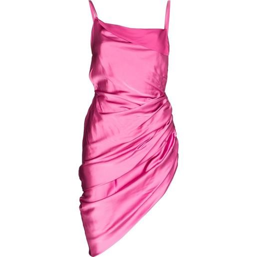 Jacquemus abito asimmetrico la robe saudade - rosa