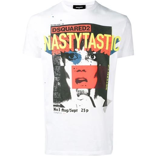 DSQUARED2 t-shirt nastytastic - bianco