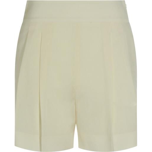 Max Mara shorts sartoriali con pieghe - toni neutri