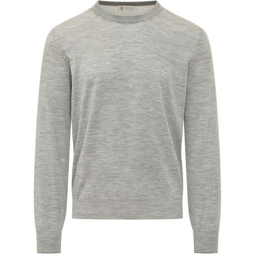 Brunello Cucinelli maglia a girocollo - grigio
