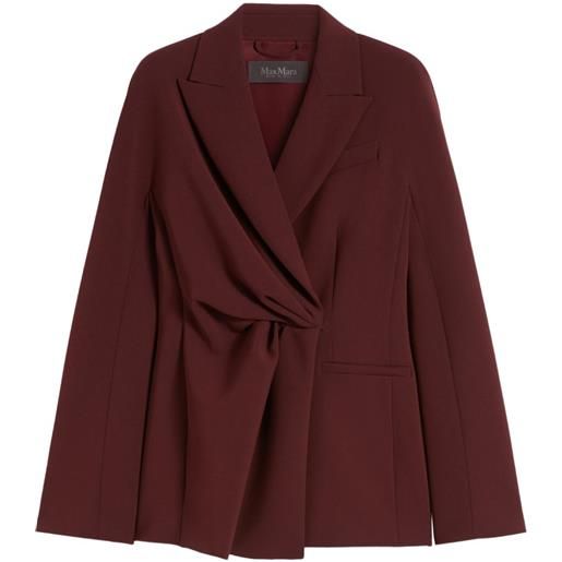 Max Mara blazer in crêpe - rosso