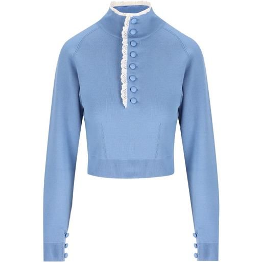 Chloé maglione con bottoni - blu