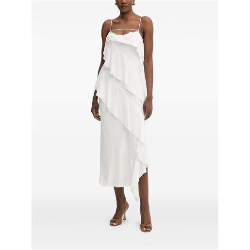 Patrizia Pepe abito midi asimmetrico - bianco