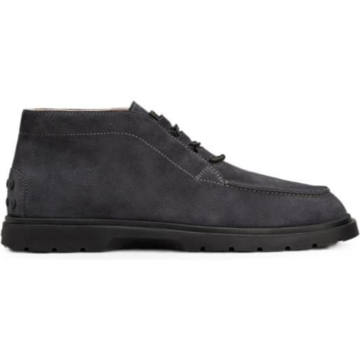Tod's polacchini in pelle scamosciata - grigio