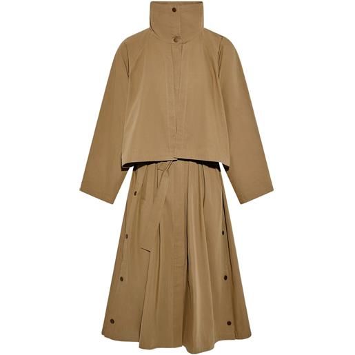 Yves Salomon cappotto oversize - marrone