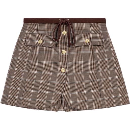 Maje shorts con design a strati - toni neutri