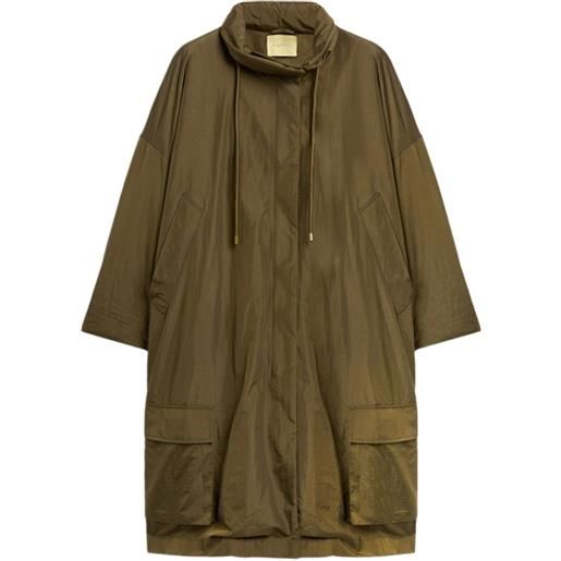 MOMONÌ parka kjara con coulisse - verde