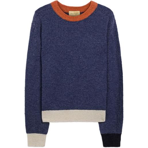 MOMONÌ maglione girocollo clover - blu