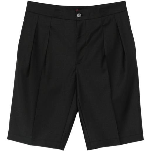 Patrizia Pepe shorts sartoriali con pieghe - nero