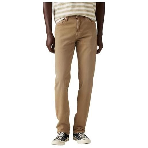 Levi's uomo jeans 511 low rise, slim fit, beige (ash tree brown gd), w36/l32