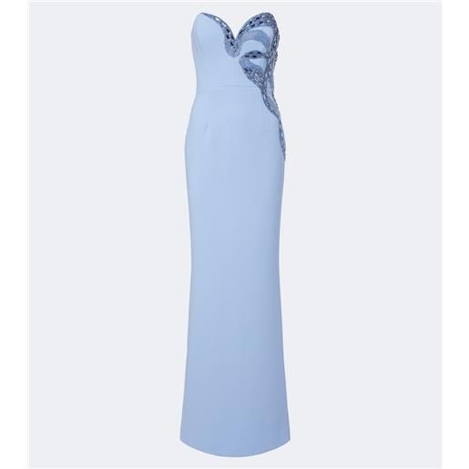 Rebecca Vallance abito bustier aylin in crêpe