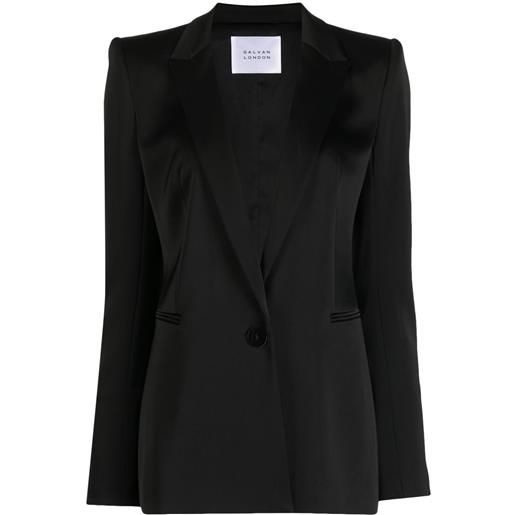 Galvan London blazer monopetto sculpted - nero