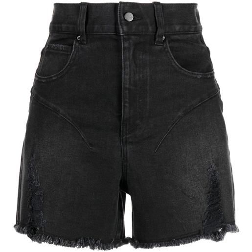 JNBY shorts denim con effetto vissuto - nero