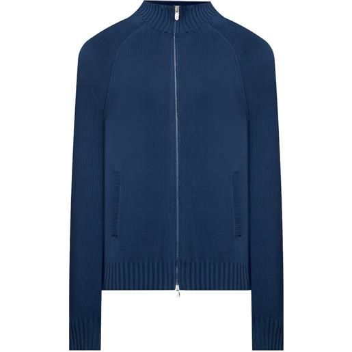 Brunello Cucinelli cardigan con maniche raglan - blu