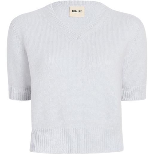 KHAITE maglione con scollo a v - blu