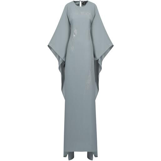 Taller Marmo abito caesars lungo con strass - blu