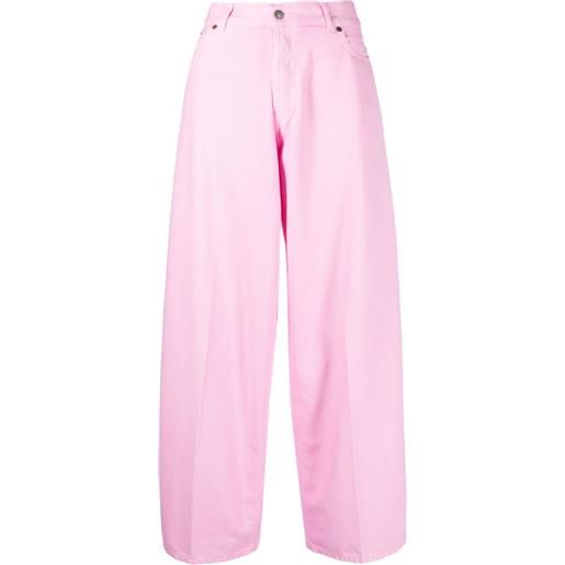 Haikure jeans a gamba ampia - rosa